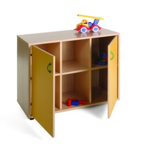Storage furniture, 6 compartments, 2 doors