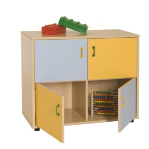 Storage furniture, 4 compartments, 4 doors