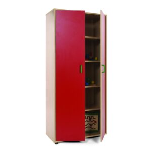 Storage furniture: 4 shelves, 2 doors