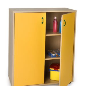 Storage furniture, 2 shelves, 2 doors on legs