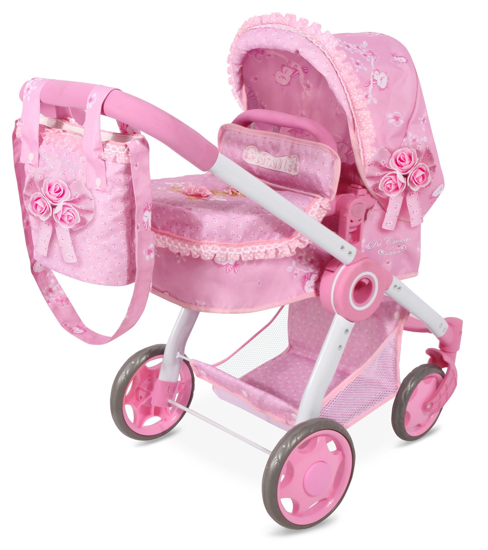 pink 3 in 1 pram