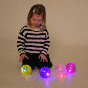 Sensory flashing ball set