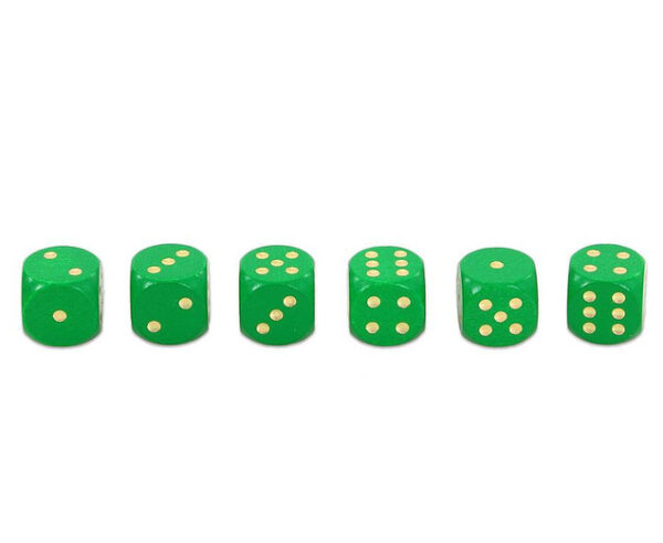 Pk. of 10 green dice - Image 2