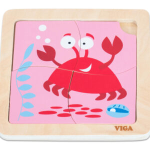Wooden Puzzle - Crab