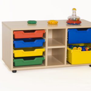 Low shelving + 2 Tray Bays