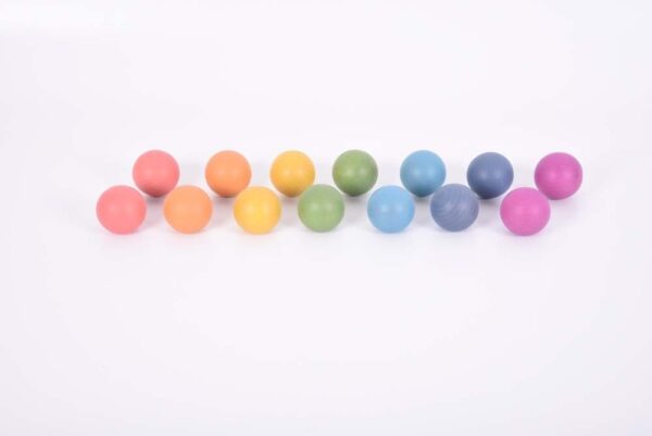 Rainbow Wooden Balls - Image 3