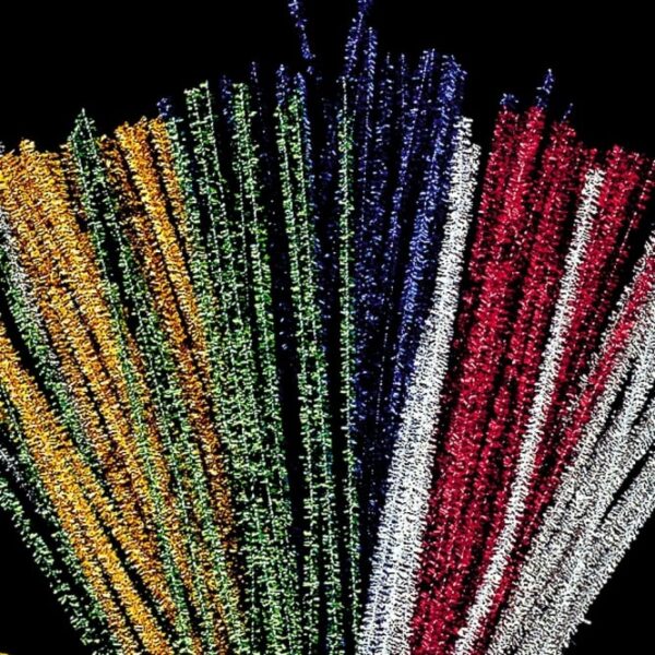 Tinsel Pipe Cleaners - 15 cm