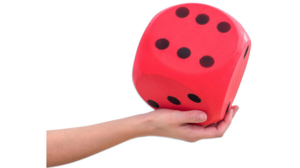 Set of 3 giant foam dice, 16cm - Image 3