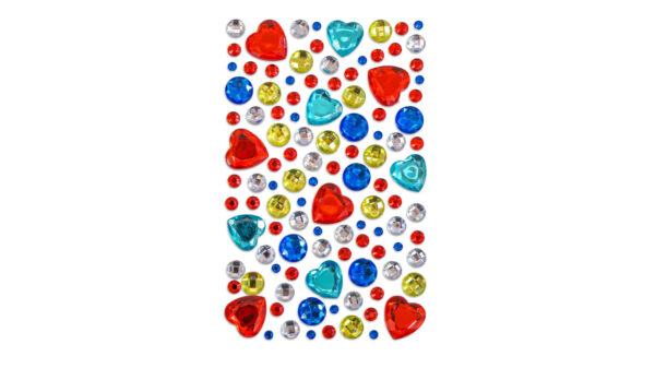 Craft Stones, Red Hearts, 2 sheets