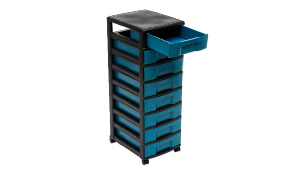 Storage tower / trolley with 8 small drawers