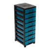 Storage tower / trolley with 8 small drawers - Image 6