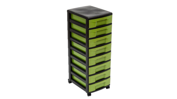 Storage tower / trolley with 8 small drawers - Image 5