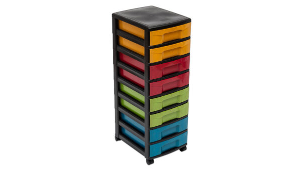 Storage tower / trolley with 8 small drawers - Image 4