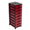 Storage tower / trolley with 8 small drawers - Image 3