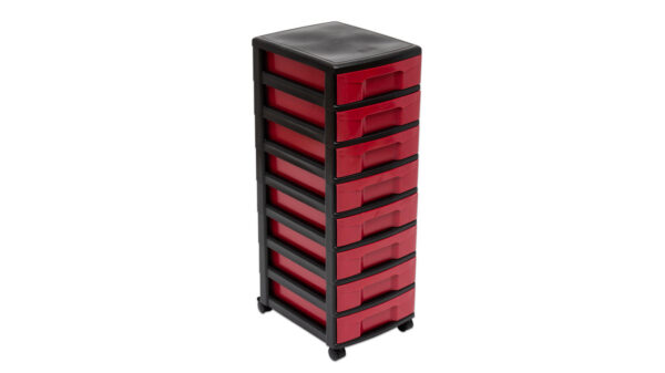 Storage tower / trolley with 8 small drawers - Image 3