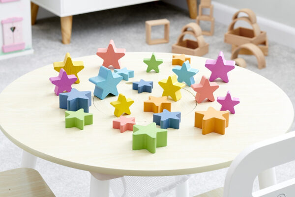 Rainbow Wooden Stars - Pk21 - Image 9