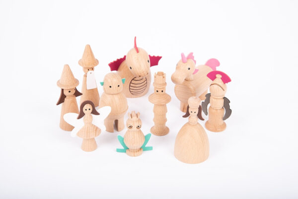 Wooden Enchanted Figures - Pk10