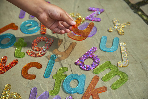 Rainbow Glitter Letters Pk. 26