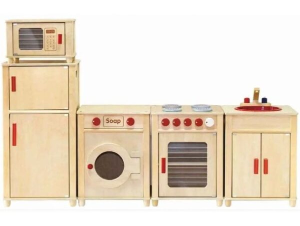 Full Kitchen Set, Natural Wood