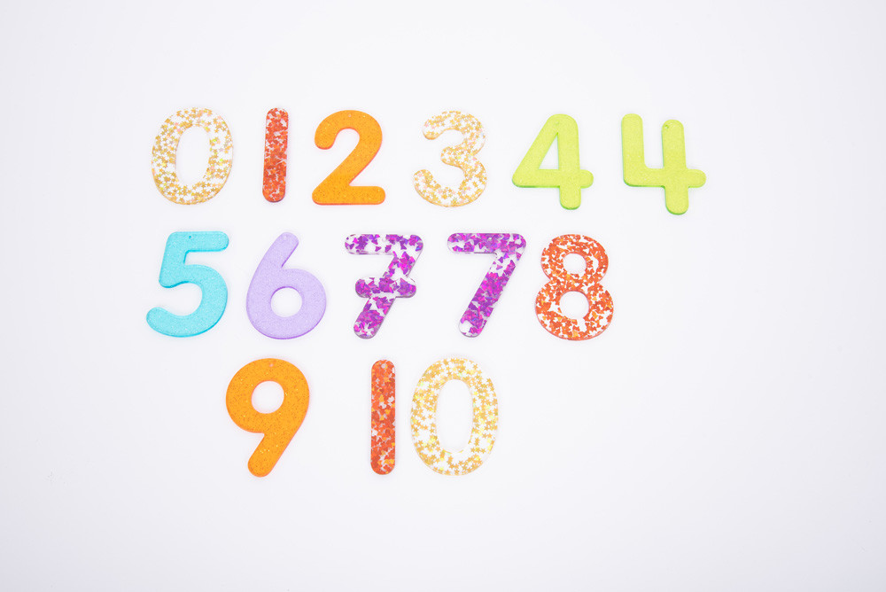 Rainbow Glitter Numbers - Image 2