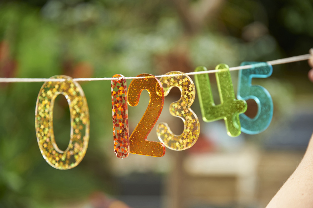 Rainbow Glitter Numbers - Image 3