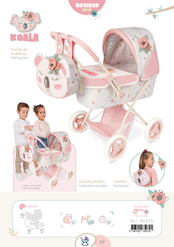 Koala Folding Pram 60 cm - Image 6
