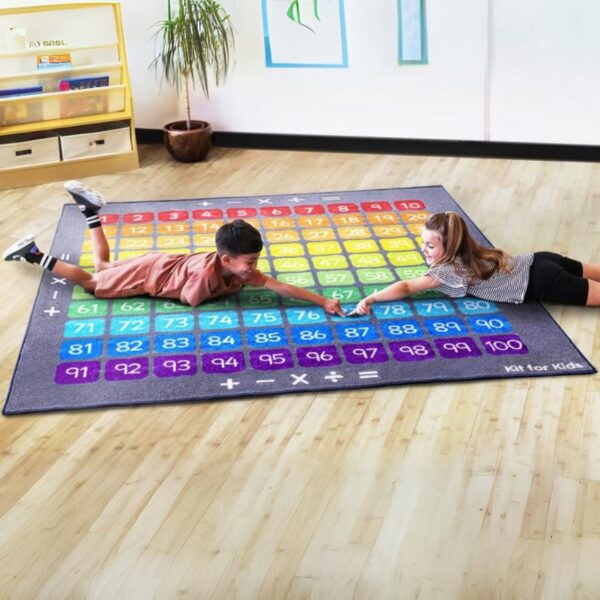 Number Grid Carpet 1-100