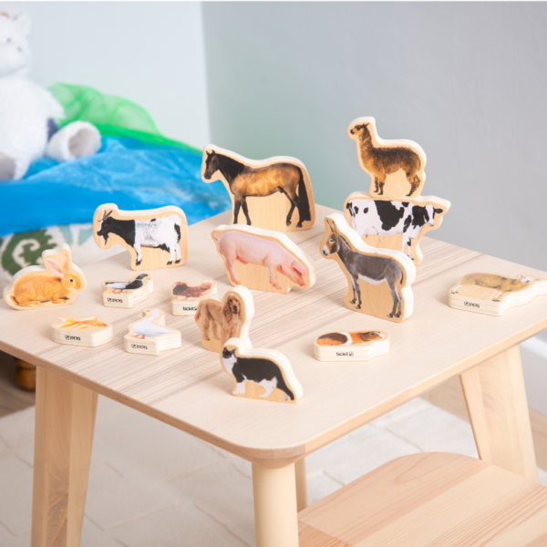 Wooden Domestic Animal Blocks Pk. 15 - Image 2