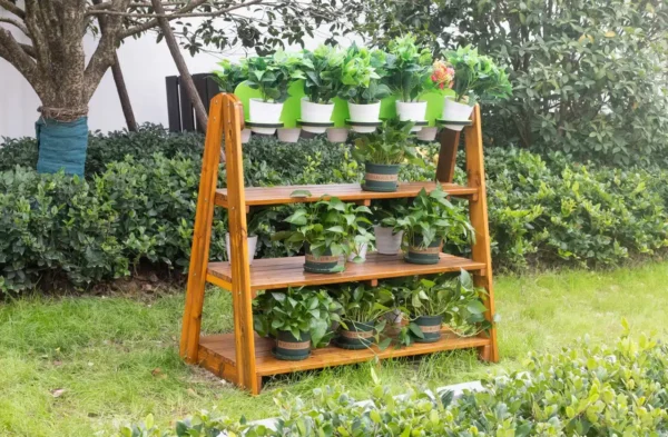 Outdoor plant rack
