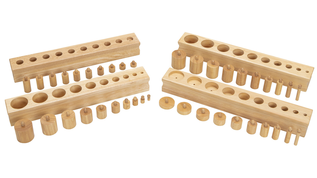 4 Blocks with cylinders - Image 4