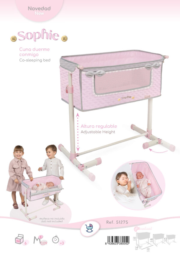 Bedside co-sleep baby crib SOPHIE