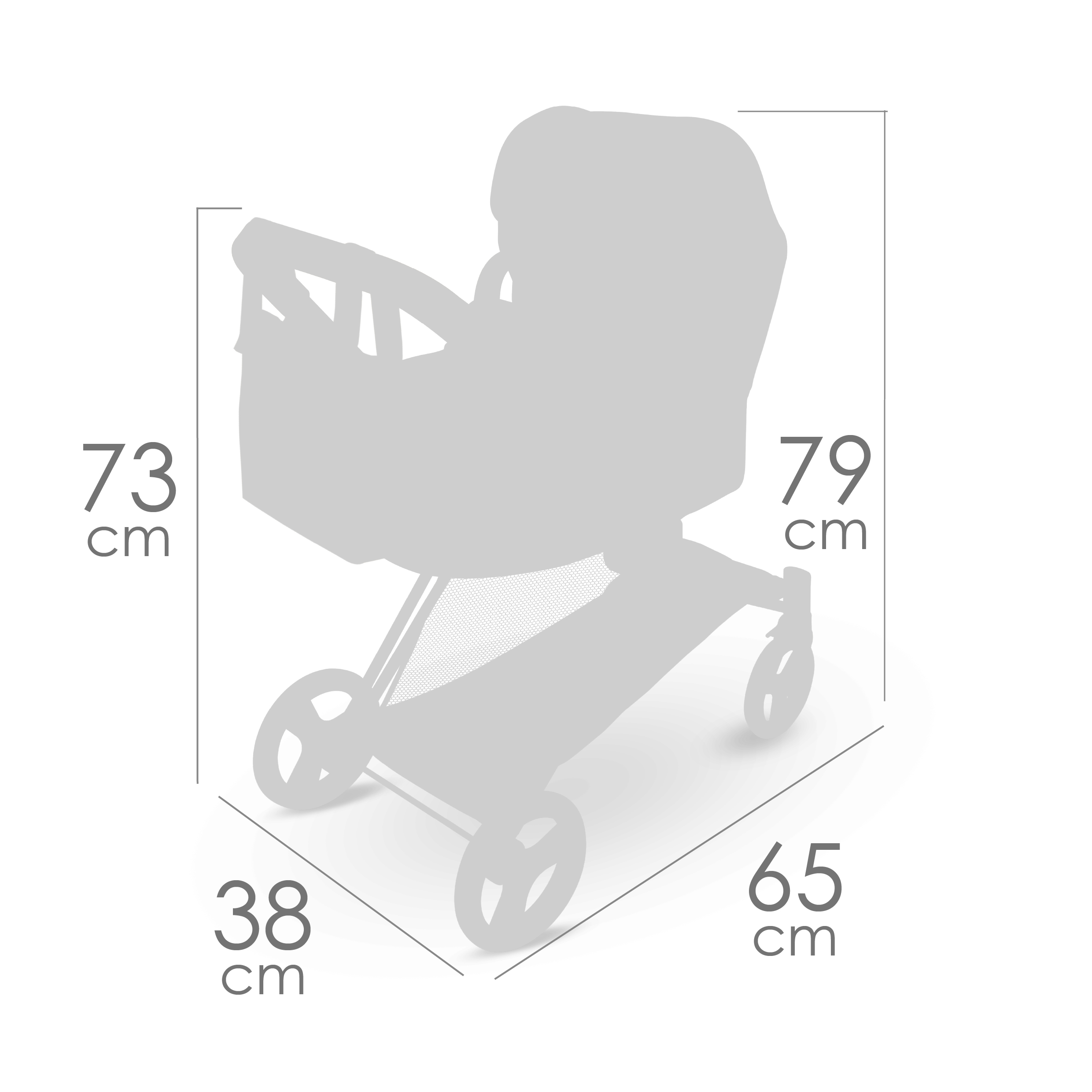 De Cuevas Verona 3-in-1 Folding Doll Pram - Image 7