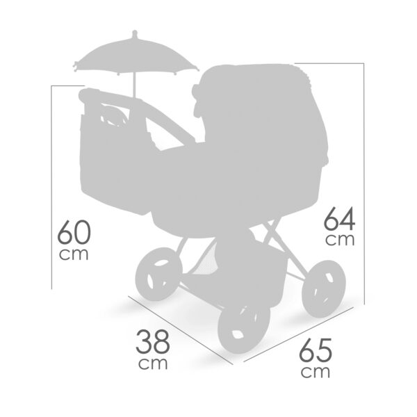 Doll's pram with bag and bedding SOPHIE - Image 7