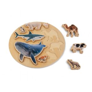 Wooden Animal Size Puzzle