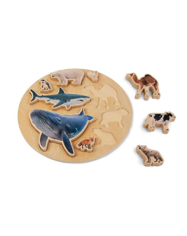 Wooden Animal Size Puzzle