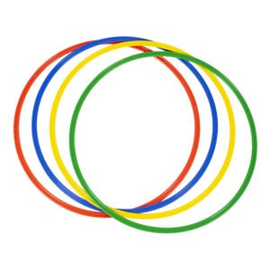 Set of 4 Budget Fit Flat Hoops 50cm
