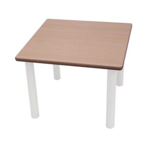 square table with metal legs