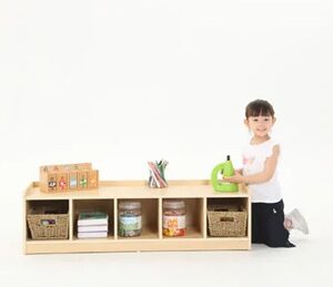 low storage furniture with 5 compartments