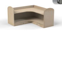 Corner Unit, 2 Levels