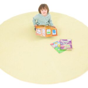 Round Rug Beige