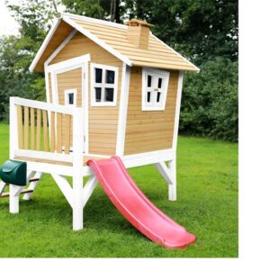 Wooden house with swing Robin