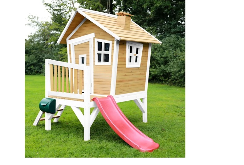 Wooden house with swing Robin