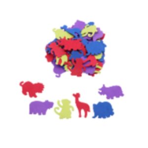 Jungle Animals EVA Foam Shapes - 50 pcs