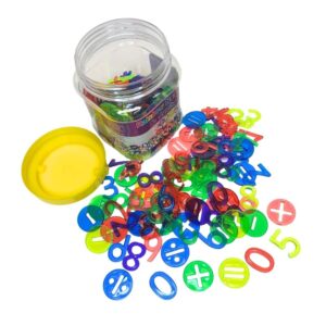 Rainbow Numbers and Symbols Jar - 240 pcs