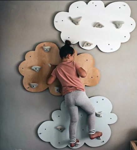 Clouds climbing wall, 3 pcs