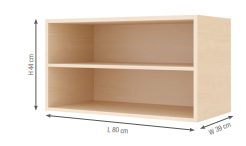 Wall cabinet 44-80, 2 compartments