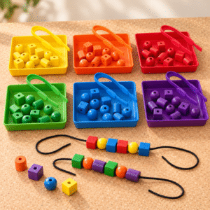 🌈 Pick, Thread & Play – Fine Motor Skills Package